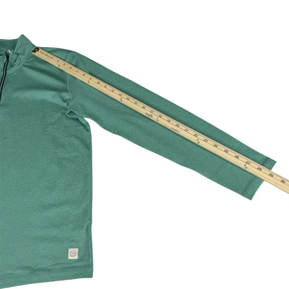 Marine Layer Men's Small green 1/4 Zip Weekend Sport Stretch Pullover Sweatshirt